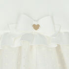 Younger Girls Ivory Chiffon Dress, 1, hi-res
